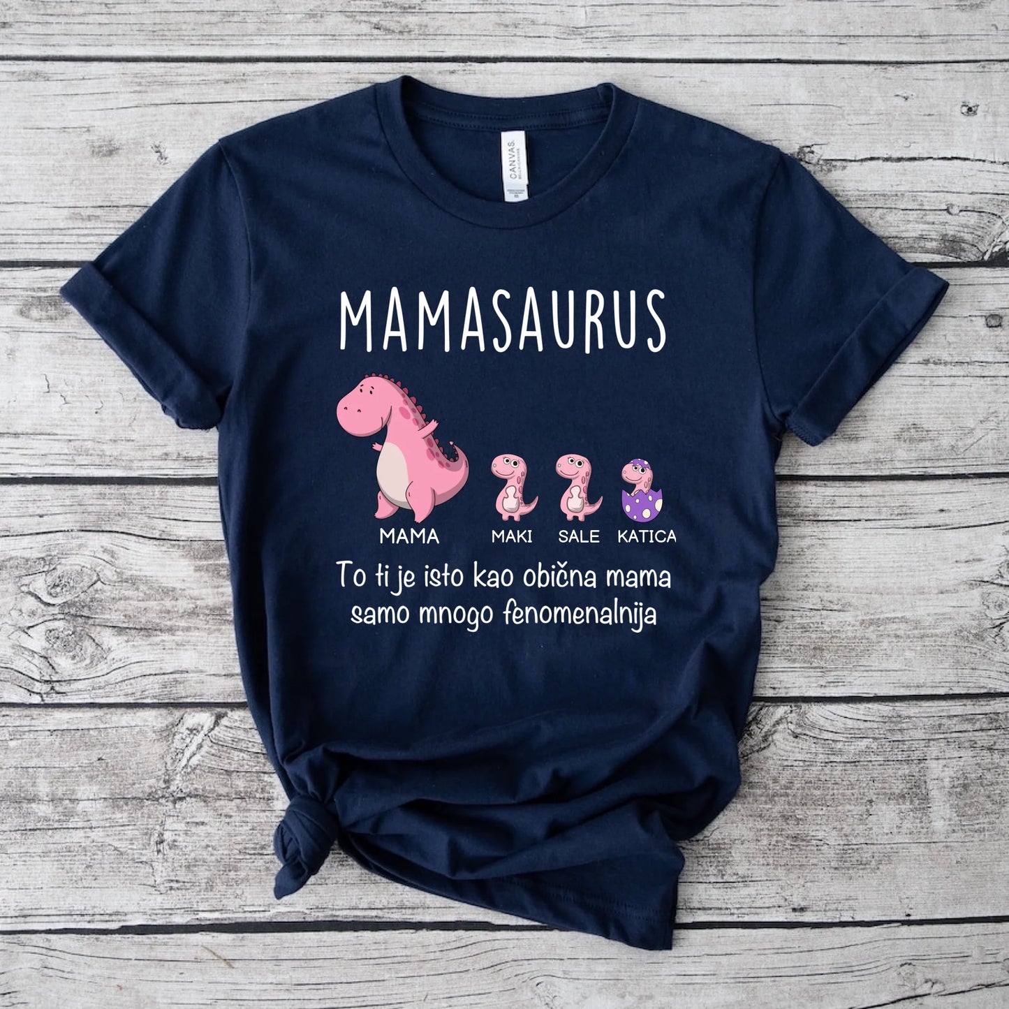 Mamasaurus i djeca majica