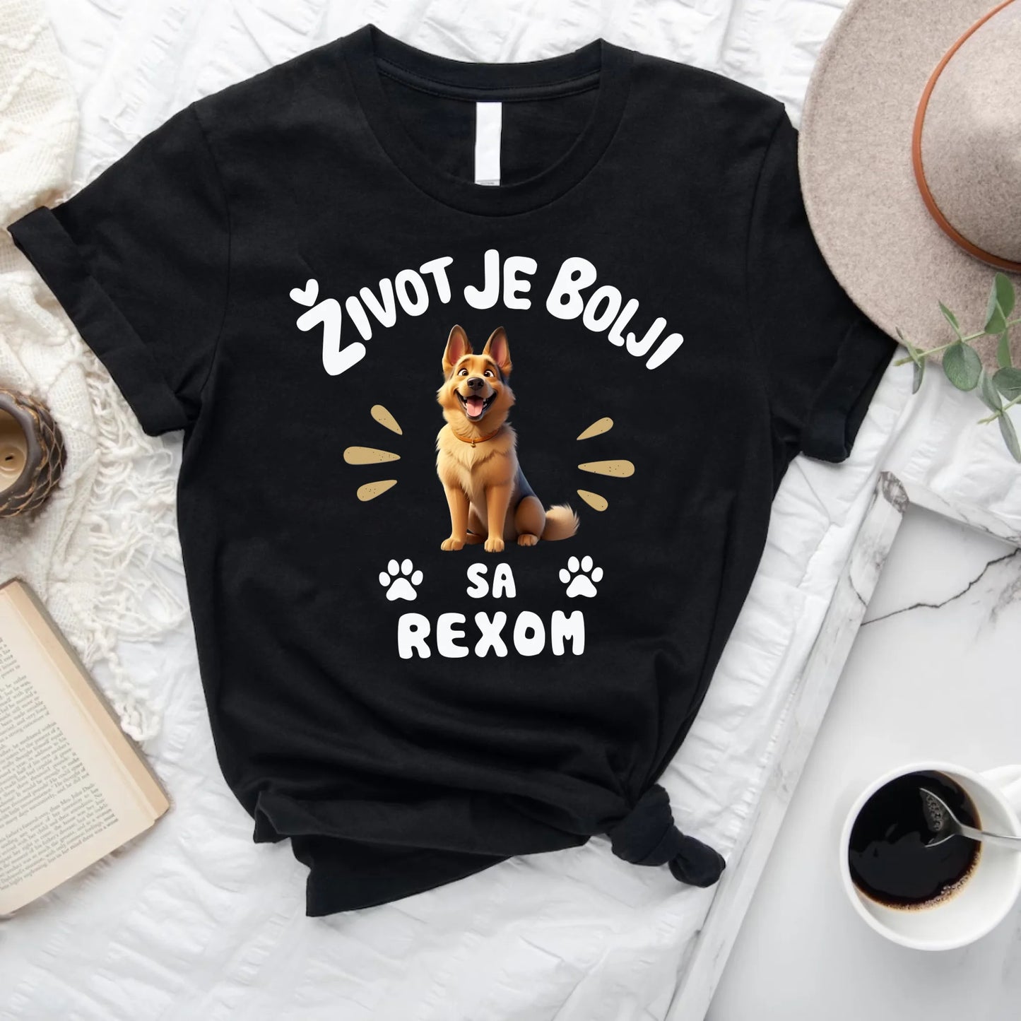 Život je bolji sa psom majica