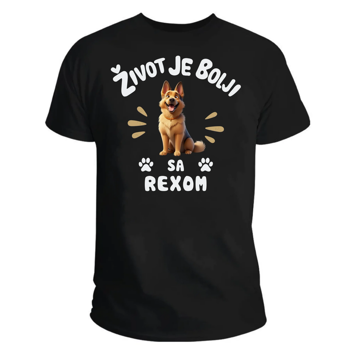 Život je bolji sa psom majica