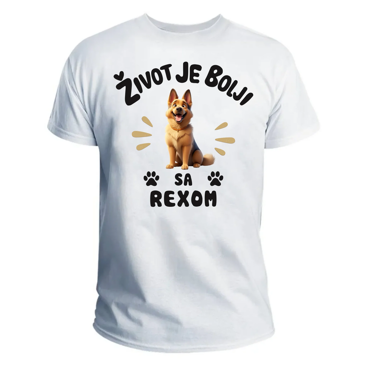 Život je bolji sa psom majica