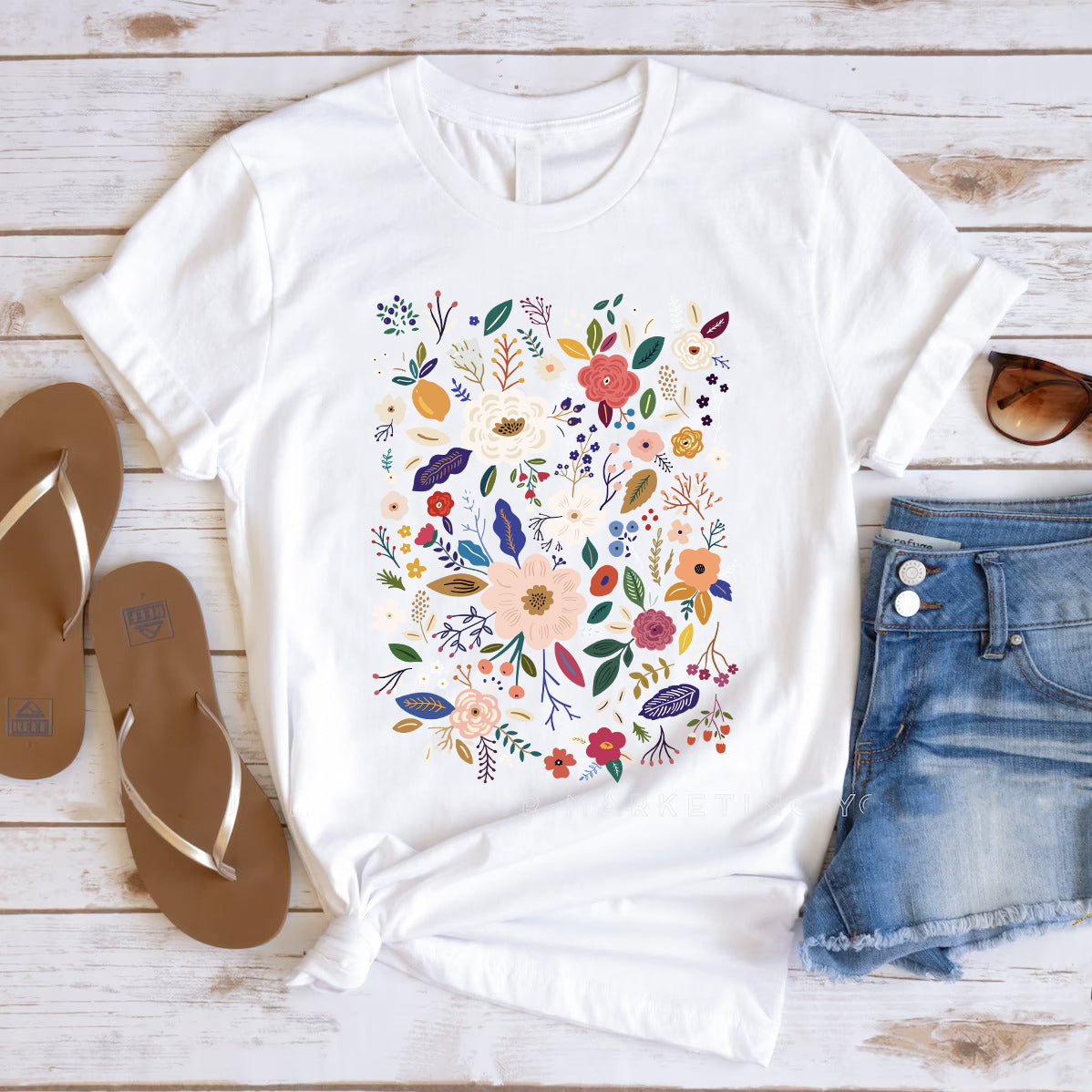 Flower pattern majica
